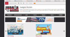 Desktop Screenshot of juegosaccion.es